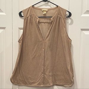 H&M Button up sleeveless top, Large